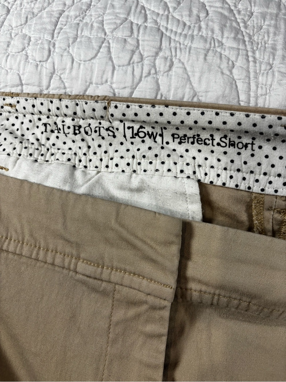 Talbots Tan Chino Perfect Short - 16W